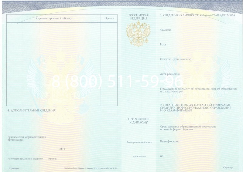 Купить Диплом техникума (Спецбланк) 2014-2024 года в Домодедово Купить Диплом техникума (Спецбланк) 2014-2024 года в Домодедово